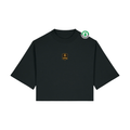 Sieviešu īsais t-krekls ar oriģinālo logo